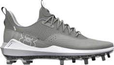 Бутсы Under Armour Harper 7 Low ST Grey White, серый