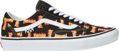 Кеды Vans Thrasher x Skate Old Skool Allover Thrasher Logo, черный