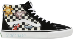 Кеды Vans Skateistan x Skate Sk8-Hi Checkerboard, черный