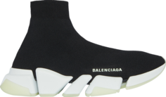 Кроссовки Balenciaga Speed 2.0 Sneaker Black Glow In The Dark, черный
