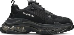 Кроссовки Balenciaga Triple S Sneaker Clear Sole - Black, черный
