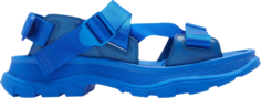 Сандалии Alexander Mcqueen Strappy Leather Sport Sandal Ultramarine, синий