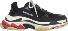 Кроссовки Balenciaga Triple S Sneaker Black Red, черный