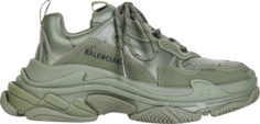 Кроссовки Balenciaga Triple S Sneaker Allover Logo - Dark Green, зеленый