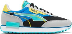 Кроссовки Puma Future Rider Twofold Grey Violet Future Blue, синий