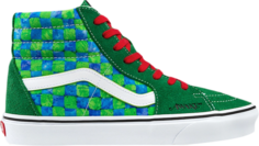 Кеды Vans Awake NY x Sk8-Hi Green Checkerboard, зеленый