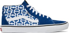 Кеды Vans Supreme x Grosso Mid Monogram S - Royal, синий