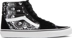 Кеды Vans Sk8-Hi Bandana - Black, черный