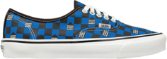 Кеды Vans Dover Street Market x OG Authentic LX DSM Checkerboard - Blue Black, синий