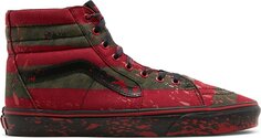 Кеды Vans House of Terror x Sk8-Hi The Nightmare on Elm Street, красный