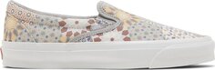 Кеды Vans Kith x Vault OG Classic Slip-On LX Multi Tile, кремовый