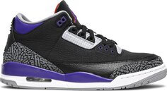 Кроссовки Air Jordan 3 Retro Court Purple, черный
