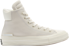 Кроссовки Converse Chuck 70 Padded Collar High Anodized Metals - Egret, кремовый