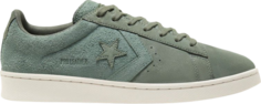 Кроссовки Converse Pro Leather Low Earth Tone Suede - Lily Pad, зеленый