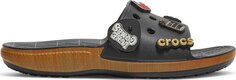 Сандалии Luke Combs x Classic Bootlegger Slide Black, черный Crocs