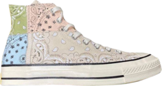 Кроссовки Converse Offspring x Chuck 70 High Paisley - Natural Ivory, коричневый