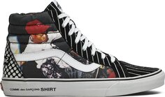 Кеды Vans Supreme x Comme des Garçons x SK8-Hi Reissue Harold Hunter, черный