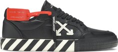 Кроссовки Off-White Vulcanized Low Black White, черный