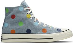 Кроссовки Converse Tyler The Creator x Chuck 70 High Polka Dots, синий