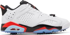 Бутсы Air Jordan 6 Retro Low Golf White Infrared, белый