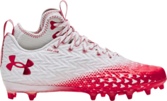 Бутсы Under Armour Spotlight Clone 3.0 MC White Red, белый