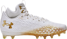 Бутсы Under Armour Spotlight Clone 3.0 MC White Metallic Gold, белый