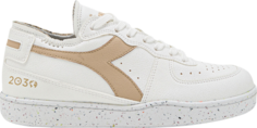 Кроссовки Mi Basket Row Cut 2030 - Bianco Warm Sand, белый Diadora