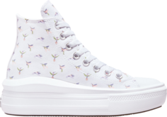 Кроссовки Converse Chuck Taylor All Star Move Platform High Hummingbirds, белый