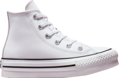 Кроссовки Converse Chuck Taylor All Star Lift Platform Leather High White Natural Ivory, белый