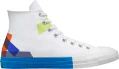 Кроссовки Converse Chuck Taylor All Star High Space Racer - White Kinetic Blue, белый