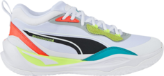 Кроссовки Puma Playmaker Pro White Fiery Coral Lime, белый