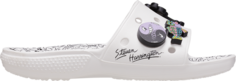 Сандалии Steven Harrington x Classic Slide Quickstrike - White Black, белый Crocs