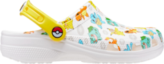 Кроссовки Pokémon x Classic Clog Starters, белый Crocs