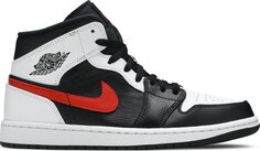 Кроссовки Air Jordan 1 Mid Chile Red, белый