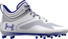 Бутсы Under Armour Command MC Mid White Royal, белый