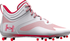 Бутсы Under Armour Command MC Mid White Red, белый