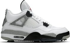 Бутсы Air Jordan 4 Golf White Cement, белый