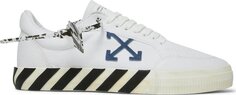 Кроссовки Off-White Vulc Sneaker White Navy Blue 2021, белый