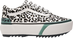 Кеды Vans Old Skool Stacked UV Ink - Leopard, белый