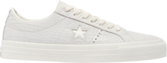 Кроссовки Converse One Star Pro Low Croc Emboss - Egret, белый