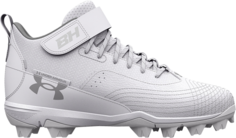 Бутсы Under Armour Harper 7 Mid RM White Mod Grey, белый