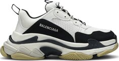 Кроссовки Balenciaga Triple S Sneaker White Black, белый
