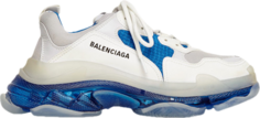 Кроссовки Balenciaga Triple S Sneaker White Blue, белый