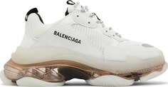 Кроссовки Balenciaga Triple S Sneaker Clear Sole - White Grey, белый