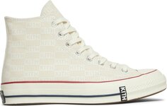 Кроссовки Converse Kith x Chuck 70 Hi White Monogram, белый