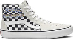 Кеды Vans Supreme x Sk8 Hi f*ck The World - White, белый