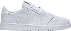 Кроссовки Air Jordan 1 Swooshless Triple White, белый