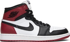 Кроссовки Air Jordan 1 Retro High OG Black Toe 2013, белый