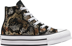 Кроссовки Converse Chuck Taylor All Star EVA Lift Platform High PS Butterfly Shine, черный