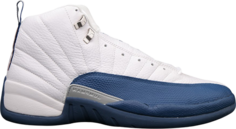 Кроссовки Air Jordan 12 Retro French Blue 2004, белый